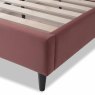 Leah King (150cm) Bedstead Fabric Blush Leg