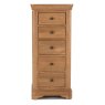 Shelby 5 Drawer Tallboy Oak
