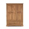 Shelby 3 Door + 2 Drawer Wardrobe Oak