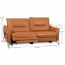 Amur Electric Reclining 2 Seater Sofa Leather BX