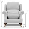 Parker Knoll Oakham Armchair Fabric B Dimensions