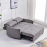 Dunrobin 2 Seater Sofa Bed Fabric Charcoal Open