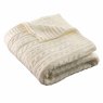 Galway Crystal Aran Knit Throw 145cm x 195cm Soft White