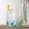Galway Crystal Erne Hiball Glasses Aqua (Set Of 2) Lifestyle