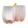 Galway Crystal Erne Tumber Glasses Blush (Set Of 2)