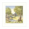 Artko Carrot Cottage School 43cm x 43cm Picture By Catherine J Stephenson White Frame