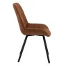 Waylor Dining Chair Fabric Camel Side View
