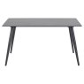 Wicklow 4-6 Person  Dining Table Ceramic  Black 140x80cm