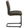 Zola Dining Chair Olive Green Side View