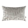 Maze Cushion 35cm x 50cm Silver