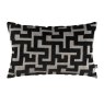 Maze Cushion 35cm x 50cm Black