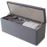 Billie Storage Ottoman Fabric Grey Open