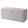 Billie Storage Ottoman Fabric Champagne Front