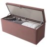 Billie Storage Ottoman Fabric Blush Open