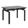 Huddersfield 4-6 Person Extending Dining Table Black