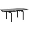 Huddersfield 4-6 Person Extending Dining Table Black Extended