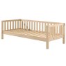 Vipack Fritz Captain Single (90cm) Bedstead Milky Pine