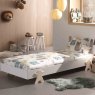Vipack Modulo Single (90cm) Bedstead With Smiley Face Legs White lifestyle