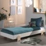 Vipack Modulo Single (90cm) Bedstead With Arrow Legs White Lifestyle