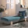 Vipack Modulo Single (90cm) Bedstead With Arrow Legs Grey Lifestyle