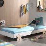Vipack Modulo Single (90cm) Bedstead With Puzzle Legs White Lifestyle