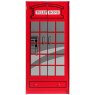 Vipack Telephone Box 2 Door Wardrobe Red