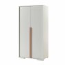 London 2 Door Wardrobe White