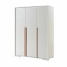 Londen 3 Door Wardrobe White (Unassembled)