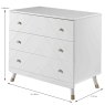 Vipack Billy 3 Drawer Chest of Drawers White Measurements