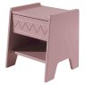 Vipack Wynnie 1 Drawer Bedside Locker Misty Rose