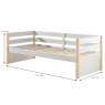 Vipack Margrit Single (90cm) Day Bed White Measurements