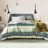 Helena Springfield Clara Reversible Single Duvet Cover Set Green & Ink Lifestyle