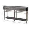 Mindy Brownes Limoges 3 Drawer Console Table Grey Measurements