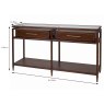 Mindy Brownes Avignon 2 Drawer Console Table Brown Measurements