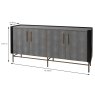 Mindy Brownes Limoges 4 Door Sideboard Grey Measurements