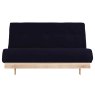 Kobe Double Futon/Sofa Bed Fabric Navy Straight On