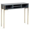 Madrid Console Table Grey & Gold Angled