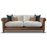 Alexander & James Ralphie 2 Seater Sofa Tote Leather & Fabric Mix