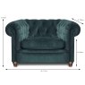 Alexander & James Abraham Junior Armchair Fabric B Measurements