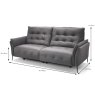 Monterosso 2.5 Seater Sofa Leather Category 30 Measurements