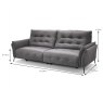Monterosso 3.5 Seater Sofa Leather Category 30 Measurements