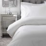 Belledorm Bamboo Super King Duvet Cover White Close Up