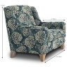 Ordesa Armchair All Fabrics Measurements