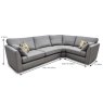 Ordesa 5 Seater Corner Sofa LHF All Fabrics Measurements