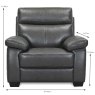 Casentino Armchair Leather Categoy 15(S) Measurements