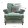 Vanessa Armchair Fabric A Measurements