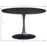 WOOOD Sammy 4 Person Round Dining Table Black Measurements