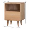 Jenson 1 Drawer Bedside Locker Light Oak Measurements