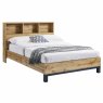 Bali King (150cm) Bedstead With Bookcase Oak
