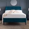 Frida King (150cm) Bedstead Fabric Teal Lifestyle